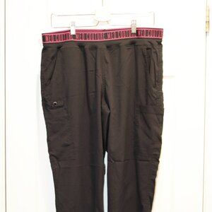 Womens Med Couture Black Scrubs Bottoms Petite Large